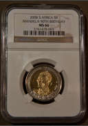 *MS66* 2008 MANDELA 90th BIRTHDAY R5 *3 COINS AVAILABLE*