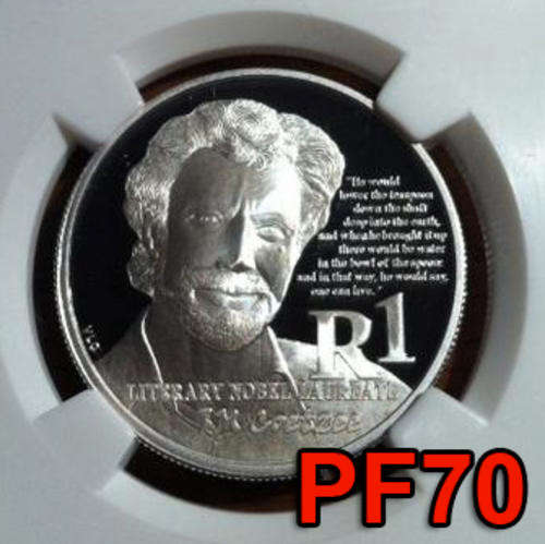 *** PF70 *** 2011 J.M COETZEE R1 SILVER *** HIGHEST GRADE @ NGC ***