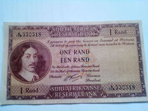 South Africa One Rand 1962-1965 (G Rissik)