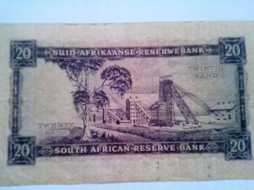 South Africa R20 note 1962-1965 (G Rissik)