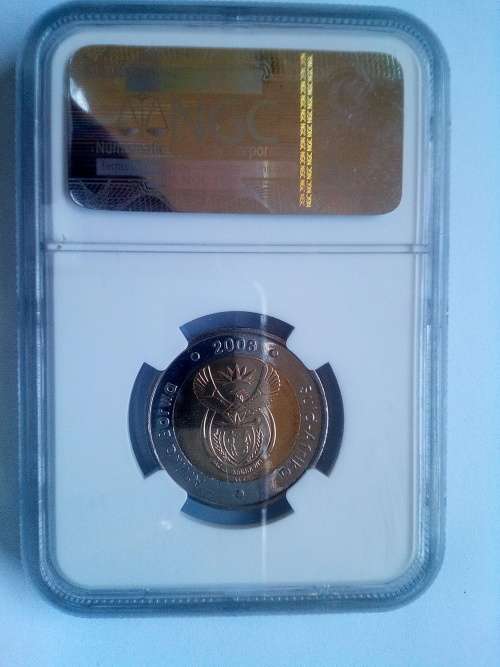 2008 South Afirca Five Rand Mandela 90th Birthday