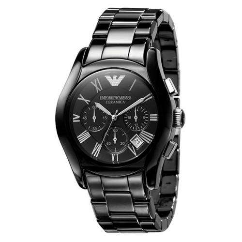 Most Luxury Watch''Emporio Armani AR1400 Mens Chronograph Black CERAMICA Watch