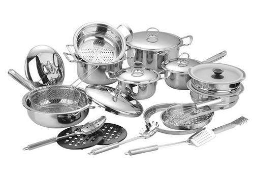 ****JUST ARRIVED **** NEW STYLE **27PCS** STAINLESS STEEL COOKWARE SET