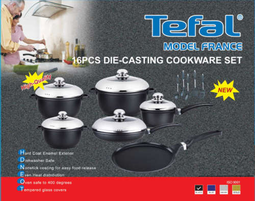 16PCS TEFAL DIECAST COOKWARE FIRST ON BOB DONT MISS IT !!!