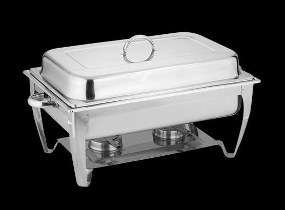 ***** Two Burners Chafing Dish With ONE  Inner Tray Stunning Stainless Steel*****