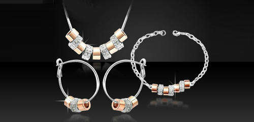 9 ring series necklace bracelet earrings set named happy memories