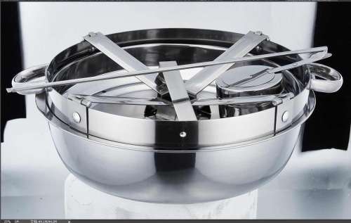 HIGH QUALITY STAINLESS STEEL ROUND CHAFING DISH 7.5L