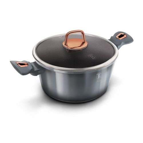 BerlingerHaus 28cm MarbleCoating Casserole with Lid BH-6013 Moonlight Edition (READ THE DESCRIPTION)