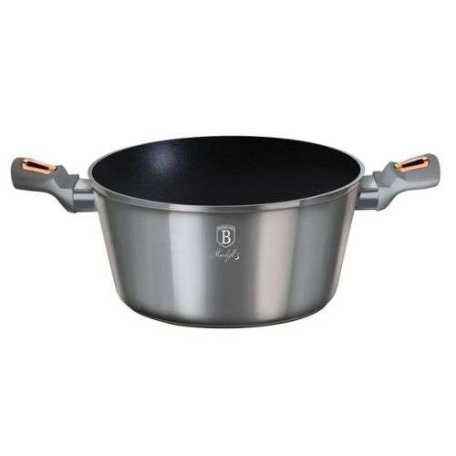 BerlingerHaus 28cm MarbleCoating Casserole with Lid BH-6013 Moonlight Edition (READ THE DESCRIPTION)