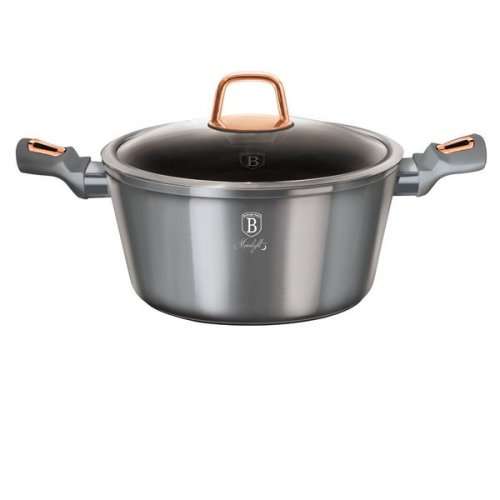 BerlingerHaus 28cm MarbleCoating Casserole with Lid BH-6013 Moonlight Edition (READ THE DESCRIPTION)