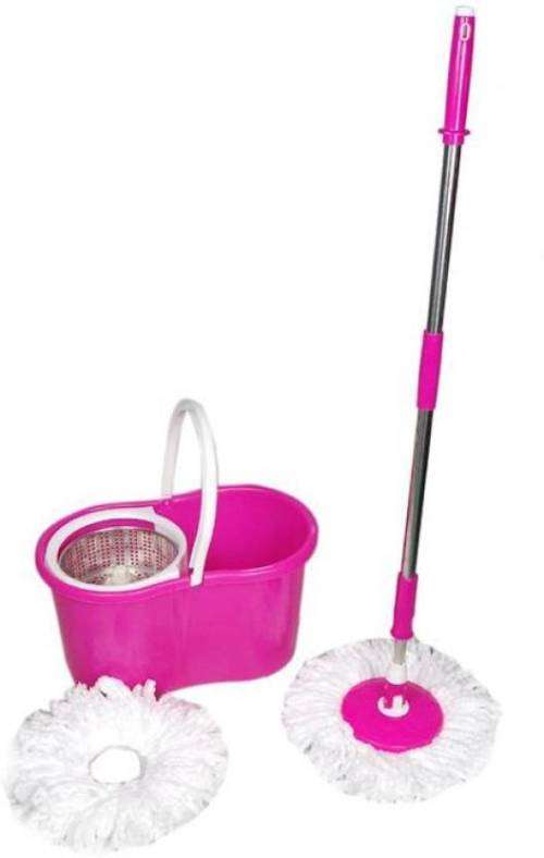 360 Degree Rotating Magic Spin Mop - Pink