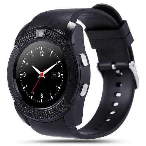V8 Smart Watch Support Sim Card Bluetooth Clock with Camera for Smartphone