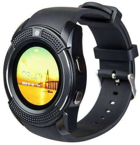 V8 Smart Watch Support Sim Card Bluetooth Clock with Camera for Smartphone