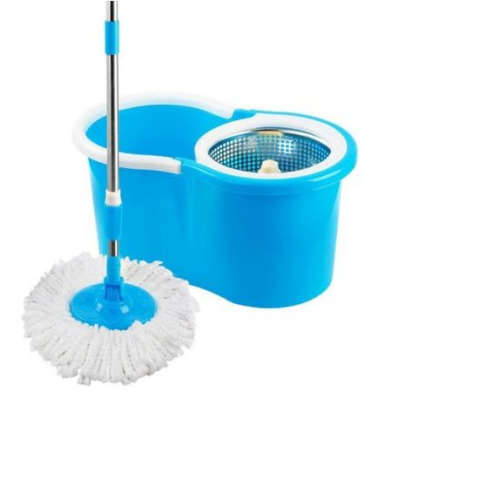 Magic Easy Mop with 2 Micro-fibre Mop Heads - LIGHT BLUE (READ THE DESCRIPTION)