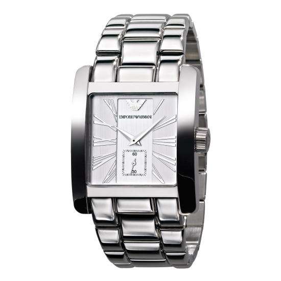 Emporio Armani AR0182 - Mens Classic Stainless Steel Designer Watch