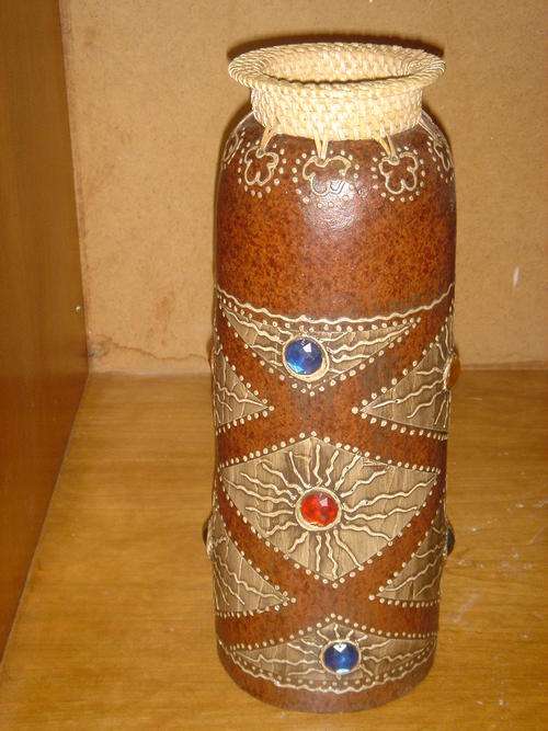 Gemmed decorative vase from Bali