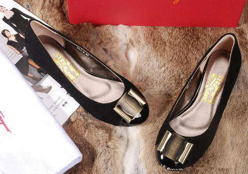 lady's shoes , genuine painting leather shoes ,Flat bottom shoes.