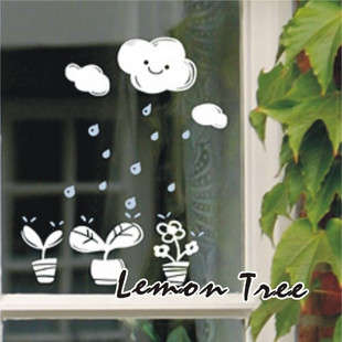 Beautiful home wall  sticker  pvc--- Smile raindrops ---Cheap and convicet