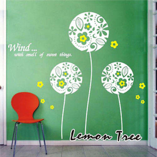 Beautiful  Home decor wall stickers pvc - Flower ball (small size )- - cheap and convenient