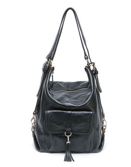 Contracted recreational series genuine leather backpacks handbags