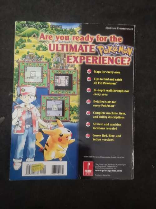 Prima's official strategy guide for Pokemon special pikachu edition