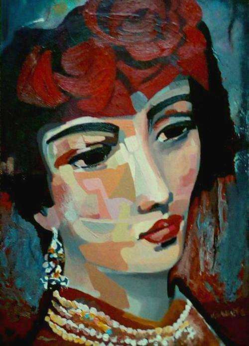 MY ACTRESS - AN ORIGINAL PAINTING BY CELESTE FOURIE-WIID