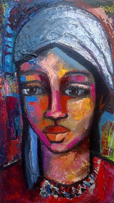 *MEISIE* AN ORIGINAL OIL PAINTING BY OVERBERG ARTIST CELESTE FOURIE-WIID