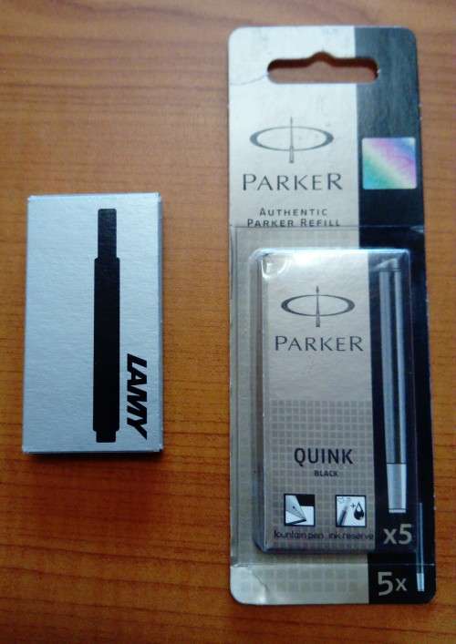 LAMY + PARKER ink cartridges PLUS Wooden Desk Caddy