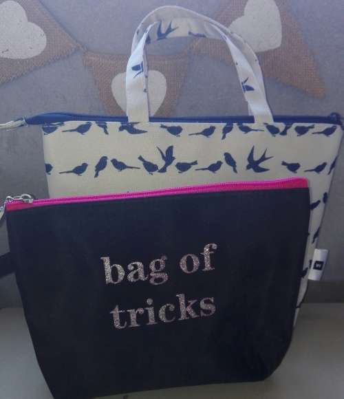 TWO FUN + VERSATILE BAGS  (suitable for toiletries, snacks, stationery, etc)