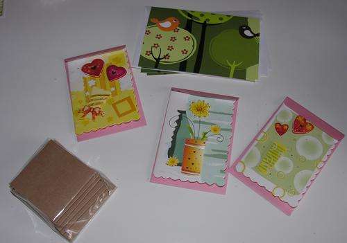 Selection of small blank cards