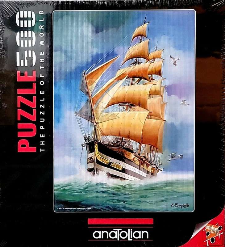 Anatolian 500 Piece Puzzle: Caribbean King Boat Ship Sea