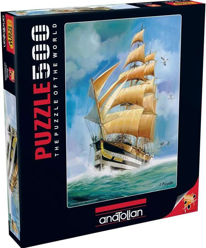 Anatolian 500 Piece Puzzle: Caribbean King Boat Ship Sea