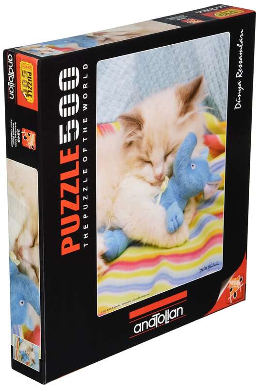 Anatolian 500 Piece Puzzle: Ragdoll Sleep Cats Kitten Blanket