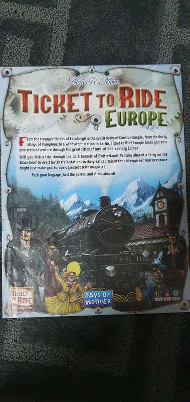 Ticket to Ride Europe Board Game