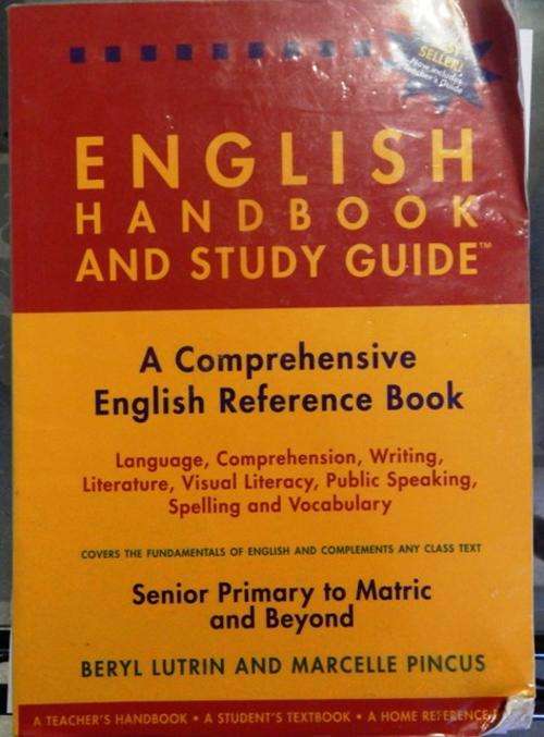 English hand book and study guide by Beryl Lutrin and Morcelle Pincus - R40 POSTAGE IN S.A.