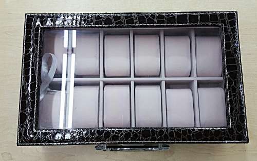 WATCH BOX / DISPLAY / CASE / STORAGE *12 SLOT/ BLOCK/ DIVISION* BARGAIN *MONT BLANC*
