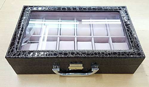 WATCH BOX / DISPLAY / CASE / STORAGE *12 SLOT/ BLOCK/ DIVISION* BARGAIN *MONT BLANC*