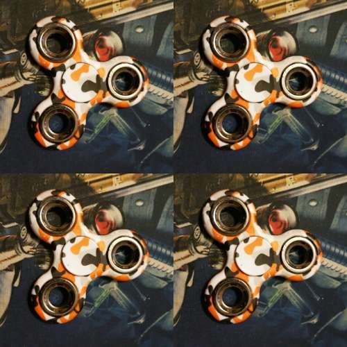 FIDGET SPINNER - ORANGE CAMO ARMY STYLE (LOCAL STOCK)*CHEAPEST SHIPMENT OUT OF ALL SELLERS*