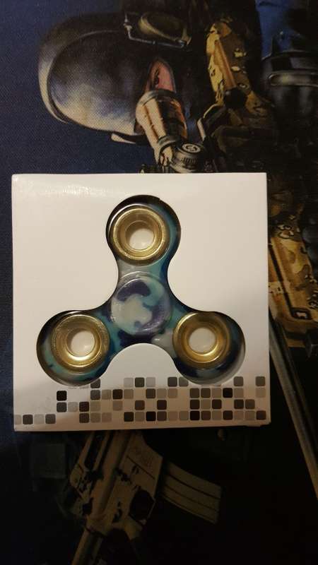 FIDGET SPINNER -BLUE GOLD METAL CAMO LIMITED (LOCAL STOCK)*CHEAPEST SHIPMENT OUT OF ALL SELLERS*