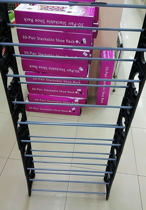 SHOE RACK 10 TIER 30 PAIR *BARGAIN* SPADE DESIGN