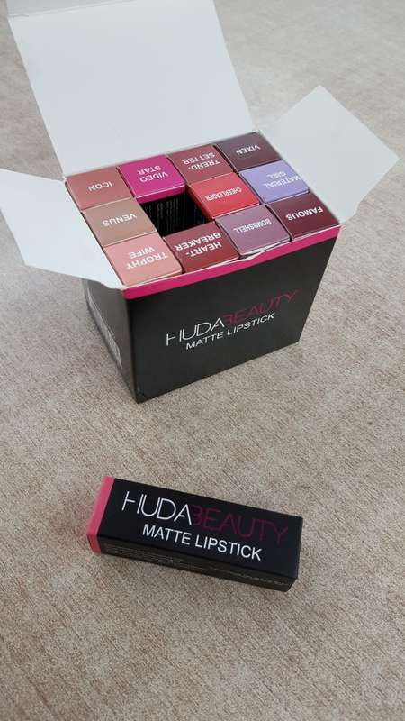 HUDA BEAUTY- MATTE LIPSTICK/12PC BOX  *WHOLESALE*