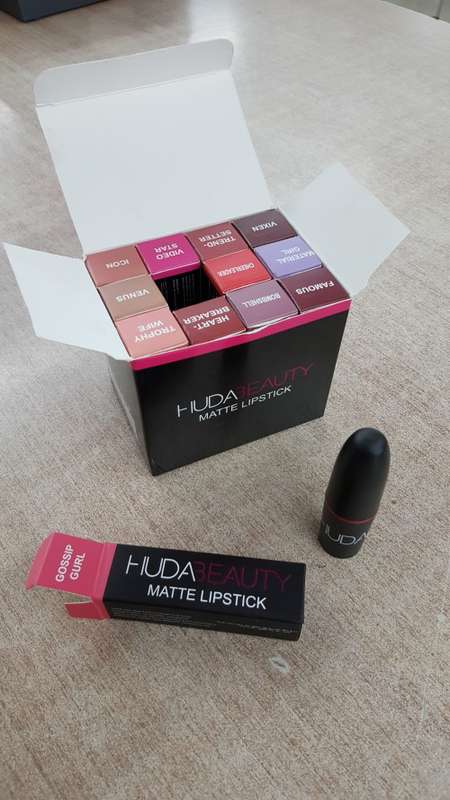HUDA BEAUTY- MATTE LIPSTICK/12PC BOX  *WHOLESALE*