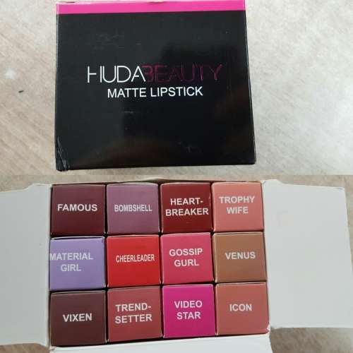 HUDA BEAUTY- MATTE LIPSTICK/12PC BOX  *WHOLESALE*