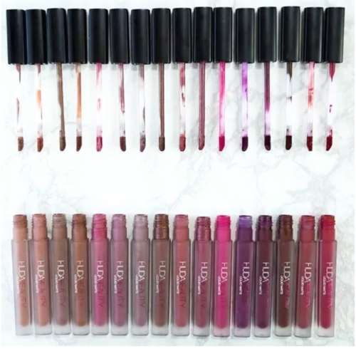 HUDA BEAUTY- LIQUID MATTE LIPSTICK *MADE IN ITALY*/ 12 PIECE SET BOX  *WHOLESALE*