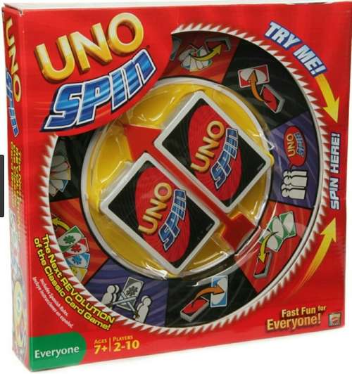 UNO SPIN CARD GAME/ THE NEXT REVOLUTION OF THE CARD GAME/ CHRISTMAS GIFT/SOCIAL ACTIVITY GAME