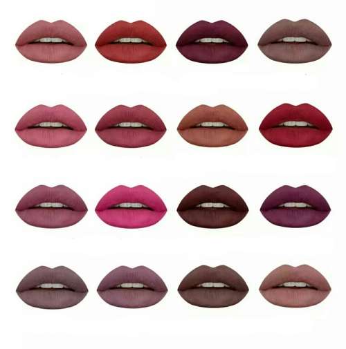 KISS BEAUTY MAKEUP- MATTE LIQUID LIPSTICK/ 12 SHADES/ 24PC BOX *WHOLESALE*
