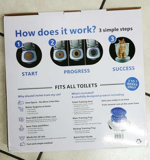 TOILET TRAIN YOUR CAT/EFFECTIVE IN 2-7 WEEKS
