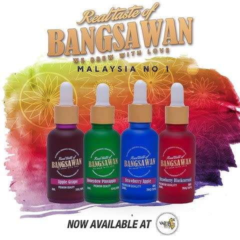 Bangsawan Vape E Liquid 3MG 65ML / VAPE JUICE / 4 BOTTLES FOR R250 * BARGAIN SALE*