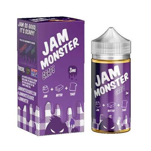 Jam Monster E Liquid 100ML 3MG E-LIQUID / E-JUICE / VAPE JUICE / 4 BOTTLES FOR R300