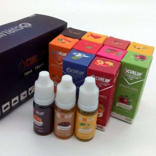CURL UP SMOKE JUICE  10ML / 10 PC FLAVOR BOX / 0MG, 6MG, 12MG, 18MG OR 24MG
